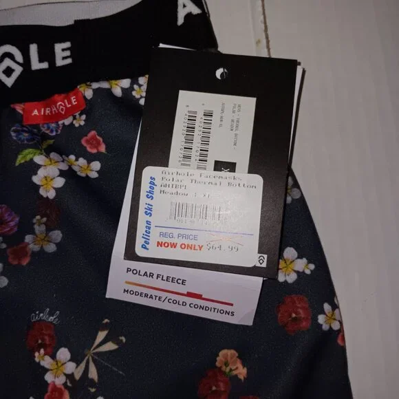 AIRHOLE FLORAL PRINT POLAR FLEECE THERMAL BOTTOMS